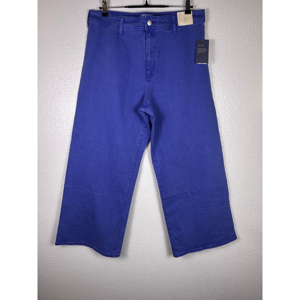 Universal Thread Womens Sailor Wide Leg Pants Blue High Rise Size 14 NWT